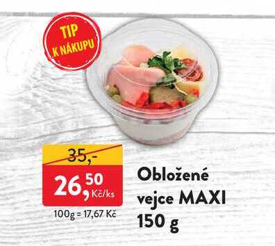 Obložené vejce MAXI 150 g