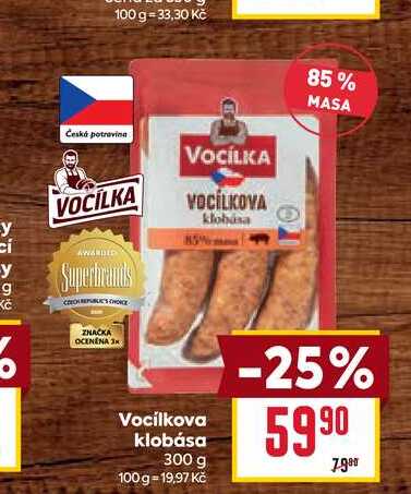Vocílkova klobása 300 g