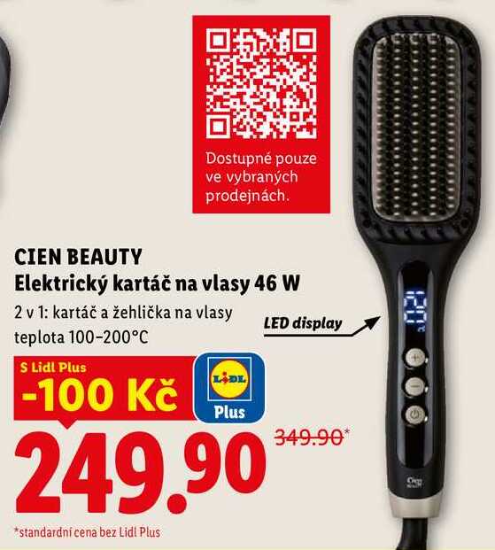 CIEN BEAUTY Elektrický kartáč na vlasy 46 W