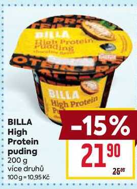 Billa High Protein Puding 200 g