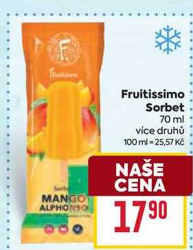 Fruitissimo Sorbet 70 ml