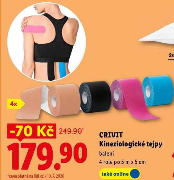 CRIVIT Kineziologické tejpy balení