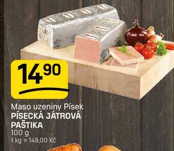 Maso uzeniny Písek PÍSECKÁ JÁTROVÁ PAŠTIKA 100g