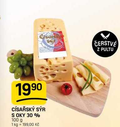 CÍSAŘSKÝ SÝR S OKY 30% 100g