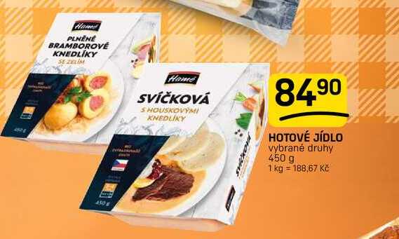 Hamé HOTOVÉ JÍDLO vybrané druhy 450g