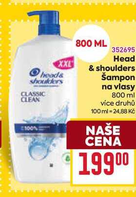 Head & shoulders Šampon na vlasy 800 ml