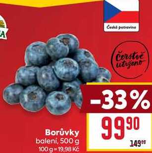 Borůvky 500 g