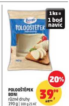 POLOOŠTĚPEK BONI různé druhy, 190 g
