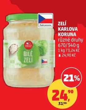 ZELÍ KARLOVA KORUNA různé druhy, 670/340 g