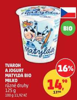 MATYLDA BIO MILKO různé druhy, 125 g