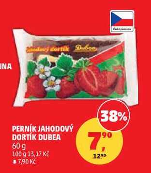 PERNÍK JAHODOVÝ DORTÍK DUBEA, 60 g