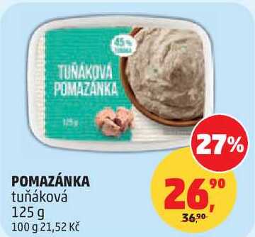 POMAZÁNKA tuňáková, 125 g