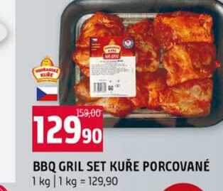 BBQ GRIL SET KUŘE PORCOVANÉ 1 kg