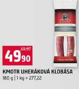KMOTR UHERÁKOVÁ KLOBÁSA 180 g