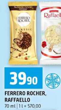 FERRERO ROCHER, RAFFAELLO 70 ml