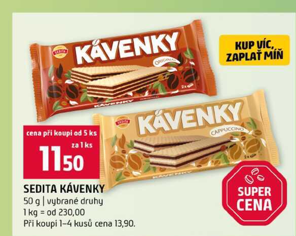 SEDITA KÁVENKY 50 g vybrané druhy