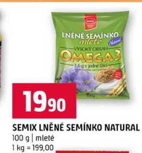 SEMIX LNĚNÉ SEMÍNKO NATURAL 100 g mleté