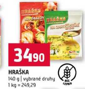 HRAŠKA 140 g vybrané druhy