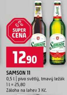 SAMSON 11 0,5l pivo světlý, tmavý ležák
