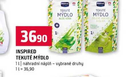 INSPIRED TEKUTÉ MÝDLO 1l náhradní náplň vybrané druhy