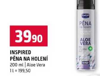 INSPIRED PĚNA NA HOLENÍ 200 ml Aloe Vera