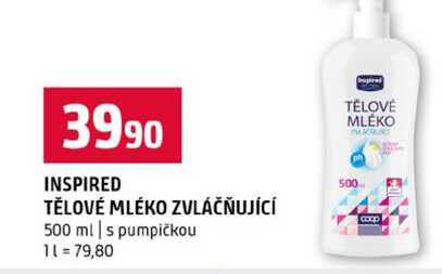 INSPIRED TĚLOVÉ MLÉKO ZVLÁČŇUJÍCÍ 500 ml s pumpičkou