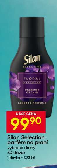 Silan Selection parfém na praní vybrané druhy 30 dávek