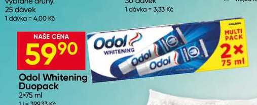Odol Whitening Duopack 2x75 ml