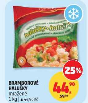 BRAMBOROVÉ HALUŠKY mražené, 1 kg