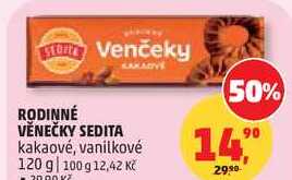 RODINNÉ VĚNEČKY SEDITA kakaové, 120 g