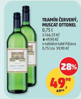TRAMÍN ČERVENÝ, 0, 75 l