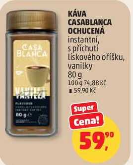 KÁVA CASABLANCA OCHUCENÁ instantní, 80 g