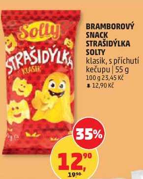BRAMBOROVÝ SNACK STRAŠIDÝLKA SOLTY klasik, 55 g