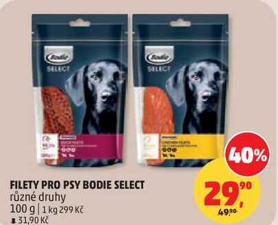 FILETY PRO PSY BODIE SELECT různé druhy, 100 g