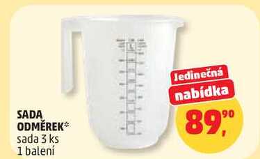 SADA ODMĚREK sada, 3 ks, 1 balení