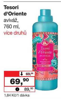 Tesori d'Oriente aviváž, 760 ml