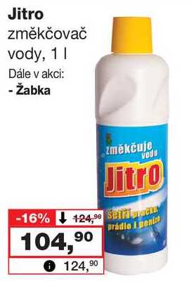 Jitro změkčovač vody, 1 l