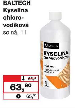BALTECH Kyselina chloro- vodíková solná, 1 l
