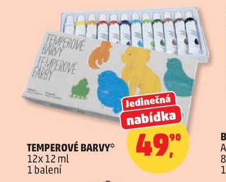 TEMPEROVE BARVY, 12x 12 ml