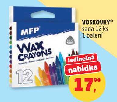 VOSKOVKY sada 12 ks, 1 balení