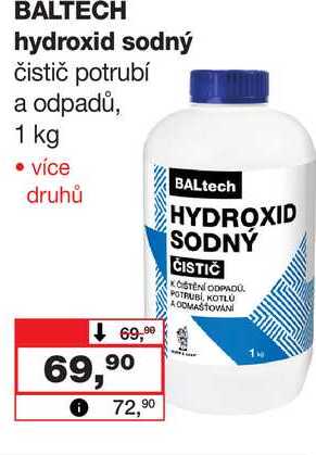 BALTECH hydroxid sodný, 1 kg