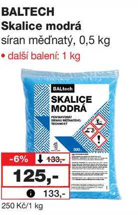 BALTECH Skalice modrá, 0,5 kg