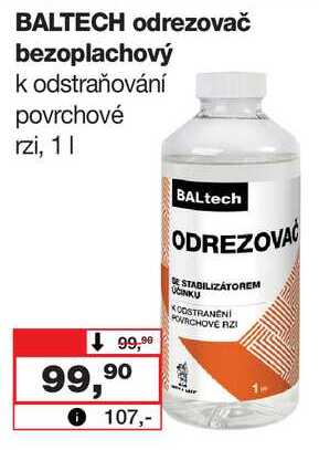 BALTECH odrezovač bezoplachový k odstraňování povrchové rzi, 1 l