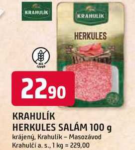 KRAHULÍK HERKULES SALÁM 100 g krájený