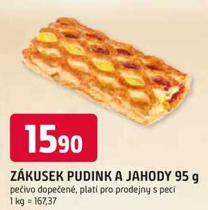 ZÁKUSEK PUDINK A JAHODY 95 g