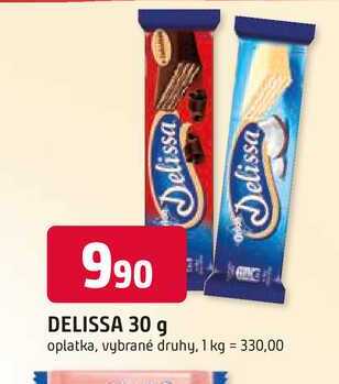DELISSA 30 g oplatka, vybrané druhy
