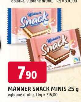 MANNER SNACK MINIS 25 g