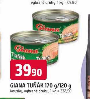 GIANA TUŇÁK 170 g/120 g