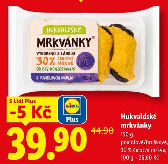 Hukvaldské mrkvánky , 150 g