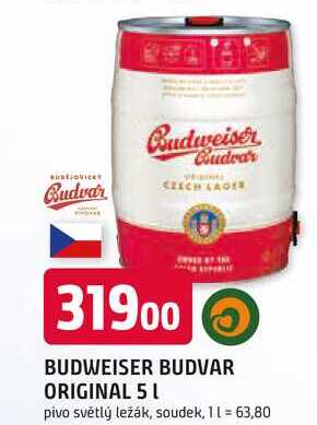 Budweiser Budvar B:Original 5l